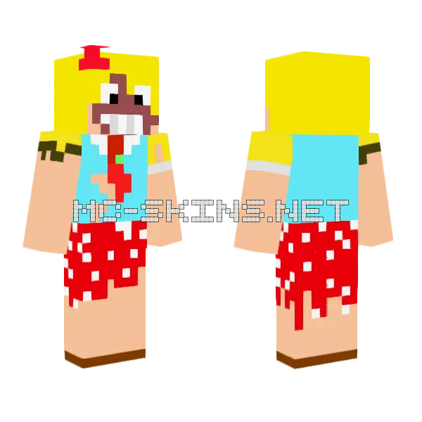 Miss Delight Minecraft skin, front and back