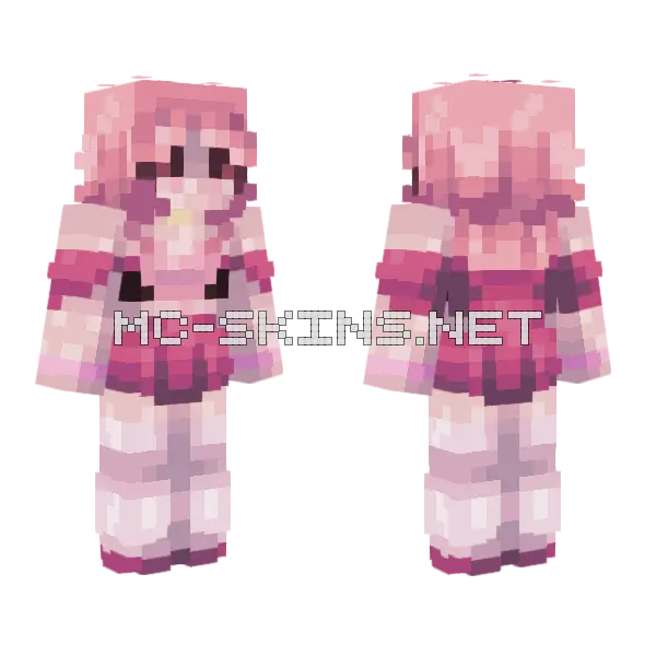 Miss Heed Minecraft skin, front and back