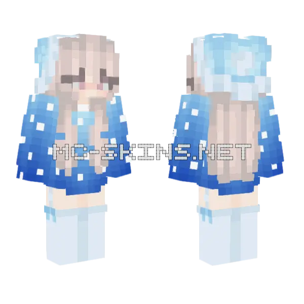 Miss Winter Minecraft skin, front and back