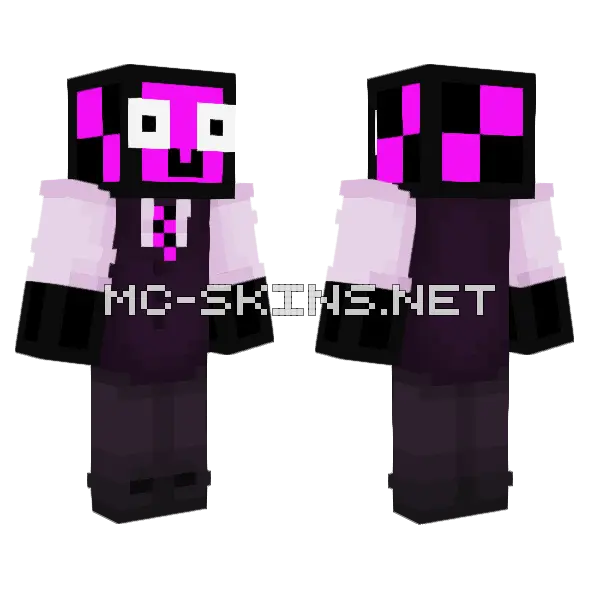 Missing Texture Suit Swagrum76 Minecraft skin, front and back