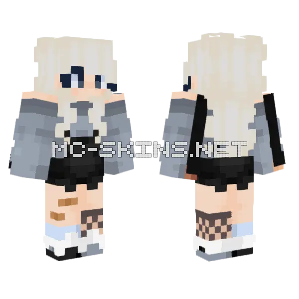 Missing You Minecraft skin, front and back