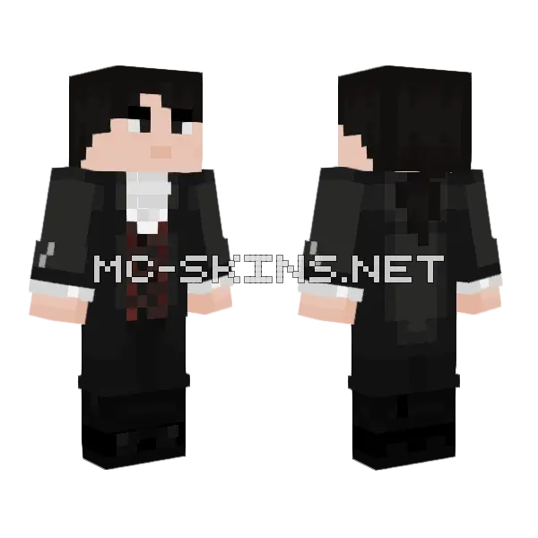 Mister Edmund Blackaddder Minecraft skin, front and back