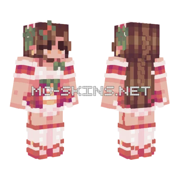 Mistletoerce Minecraft skin, front and back