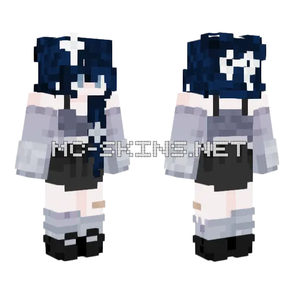Misty Dusk The True Version Minecraft skin, front and back