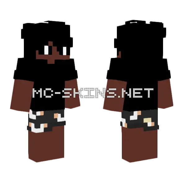 Mistyy x Dinello Minecraft skin, front and back