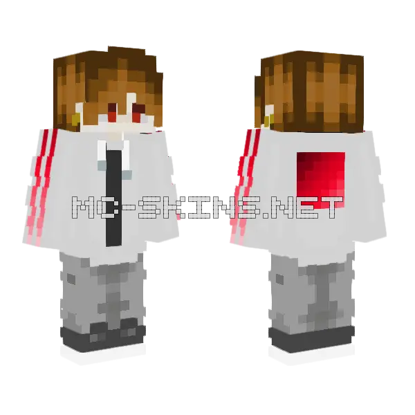 Mithertv Minecraft skin, front and back