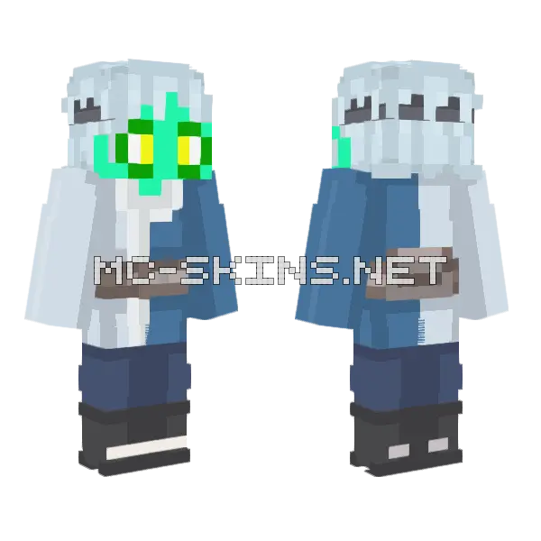Mitsuki Sage Mode Minecraft skin, front and back