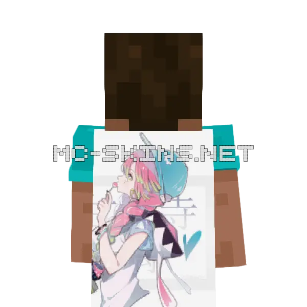 Mitsuri Kanroji Hoodie cape, outside and lining