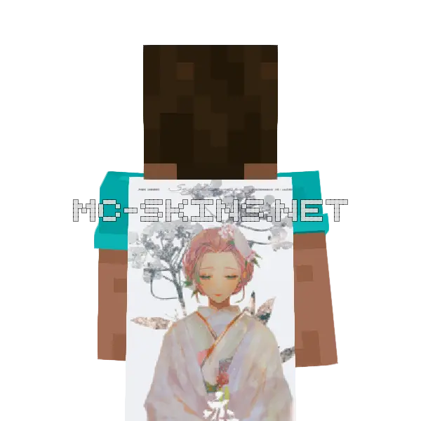 Mitsuri Kanroji Kimono cape, outside and lining