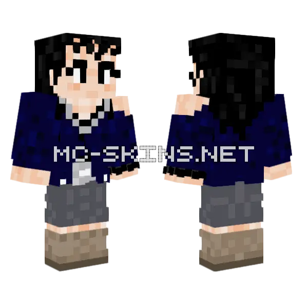 Mitty Minecraft skin, front and back