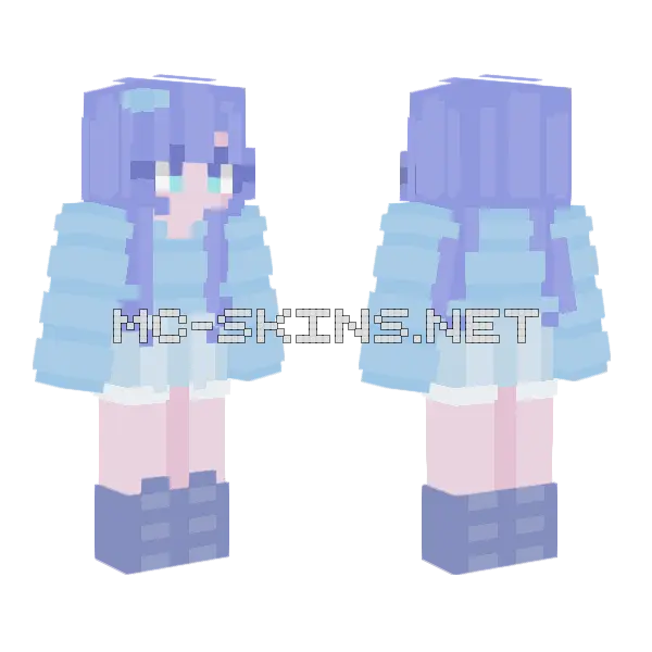 Mixed Ice Tr4 Minecraft skin, front and back