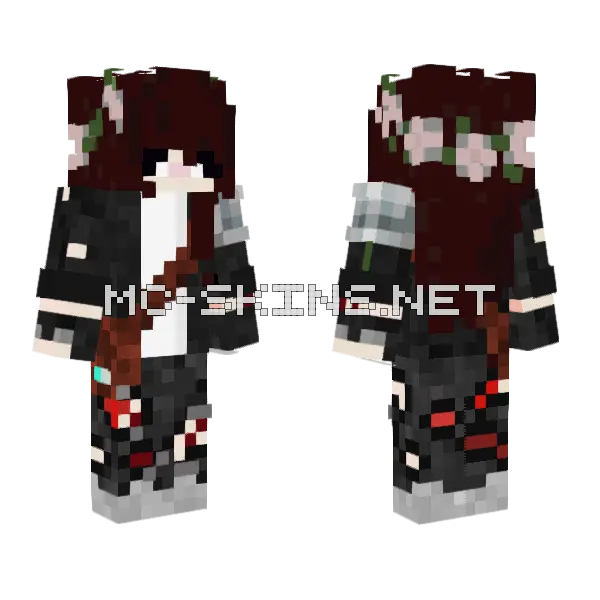 Miyu Minecraft skin, front and back