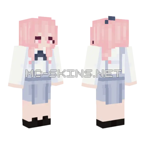 Mizuki Akiyama Minecraft skin, front and back