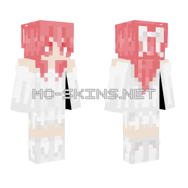 Mizuki Ayaka Minecraft skin, front and back