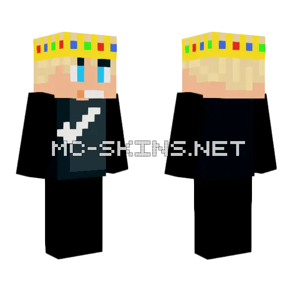 Mj Niedokoczony Skin Minecraft skin, front and back