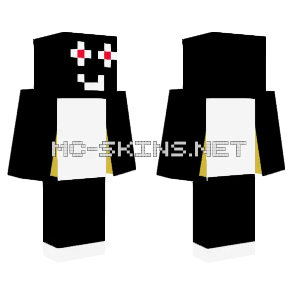 Mns Panda Skin Minecraft skin, front and back