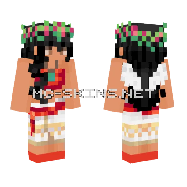 Moana Wings Minecraft skin, front and back