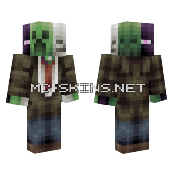 Mob Crossover Ce Minecraft skin, front and back