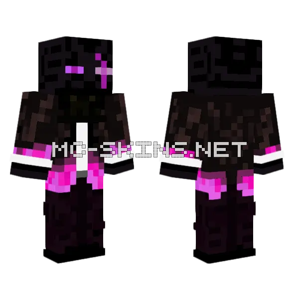 Mobender No Mask Minecraft skin, front and back