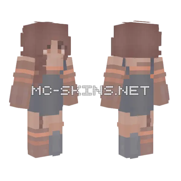 Mocha Coffee Good Days Minecraft skin, front and back