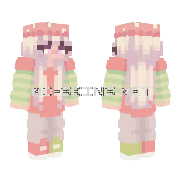 Mochhi Fan Skin Minecraft skin, front and back