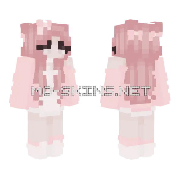 Mochi V2 Minecraft skin, front and back