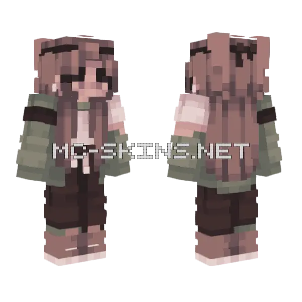 Mockingbird Girl Minecraft skin, front and back