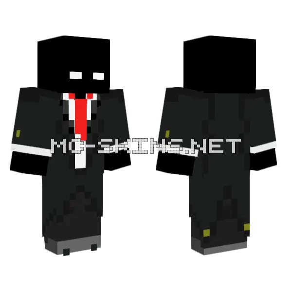 Moda Null Suit Minecraft skin, front and back