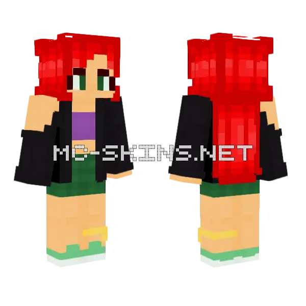 Modern Ariel Ce Minecraft skin, front and back