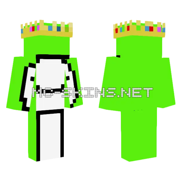 Modern Dream Minecraft skin, front and back