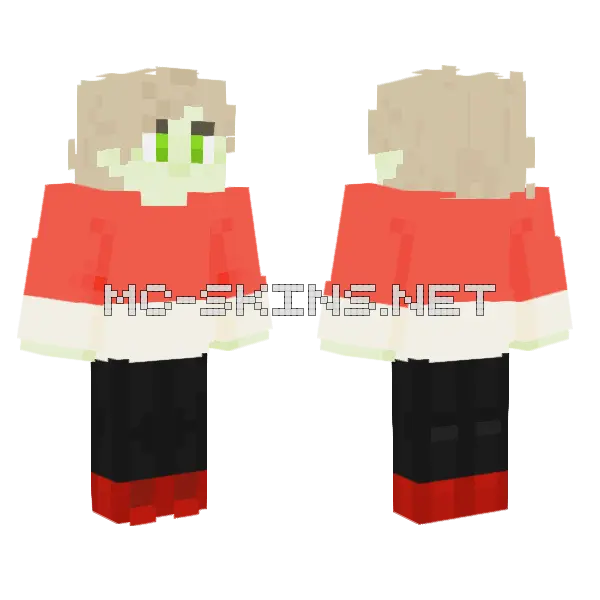 Modern Dryad Minecraft skin, front and back