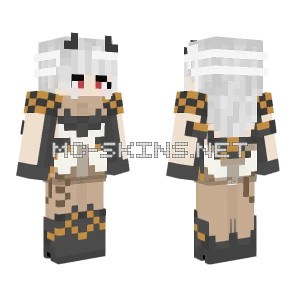 Modernia Minecraft skin, front and back
