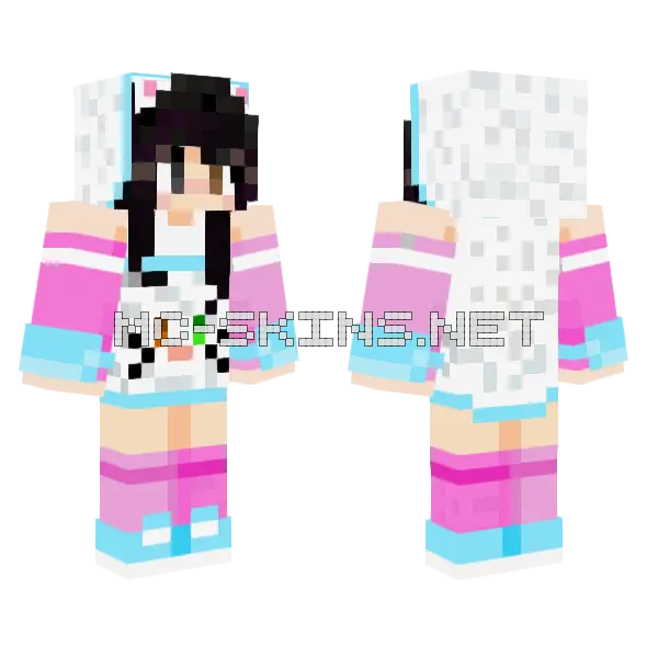 Modi Angeluxg Minecraft skin, front and back