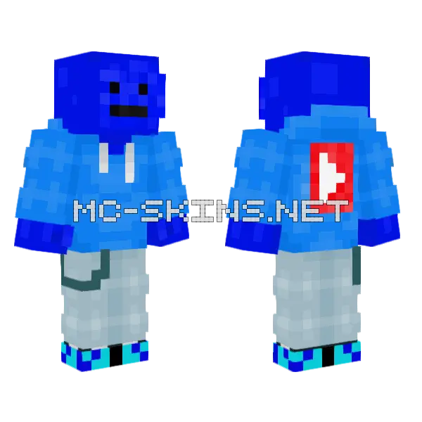 Mogblox YT Skin Minecraft skin, front and back