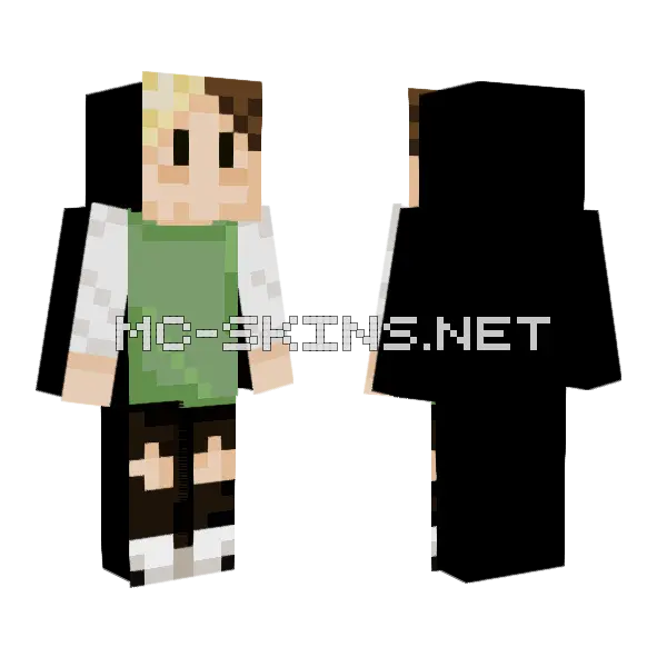 Moi Minecraft skin, front and back
