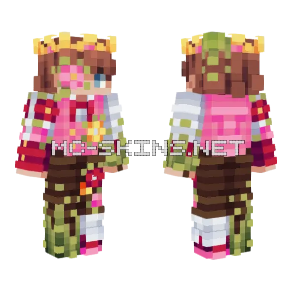 Moisteh Team Chopped Cube Championships Elites Minecraft skin, front and back