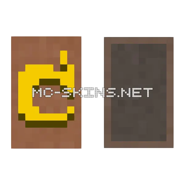 Mojang Classic cape, outside and lining