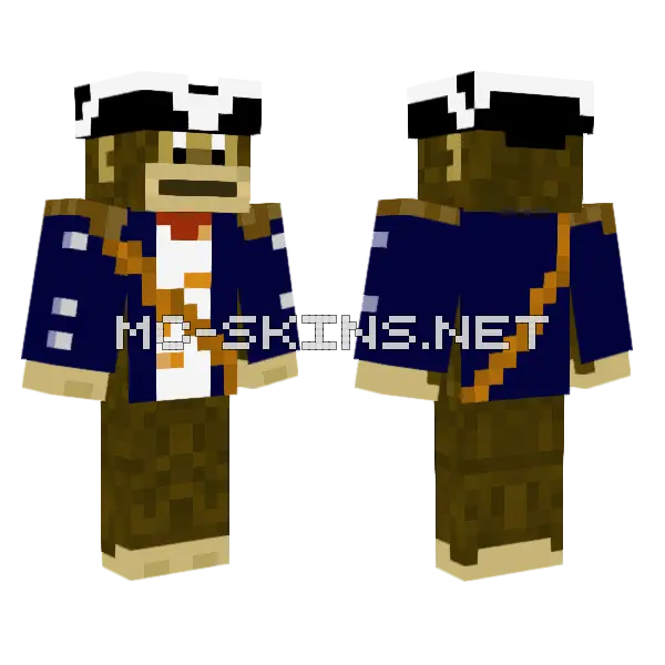 Moke Minecraft skin, front and back