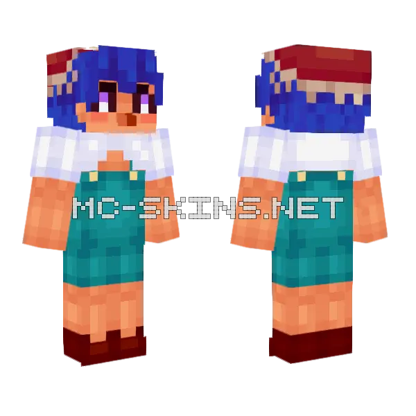 Mokku Remastered Minecraft skin, front and back