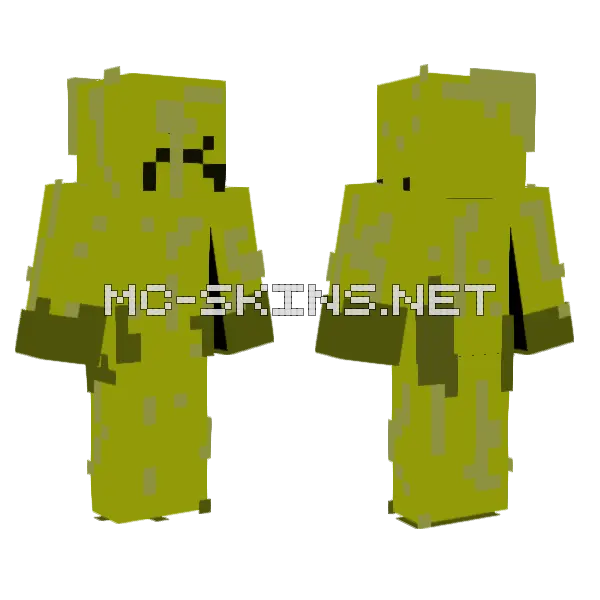 Moldy Cheese Minecraft skin, front and back
