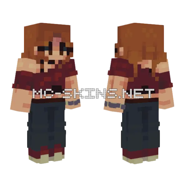 Molly Minecraft skin, front and back