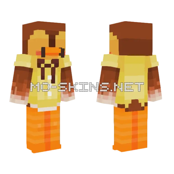 Molly ACNH Minecraft skin, front and back