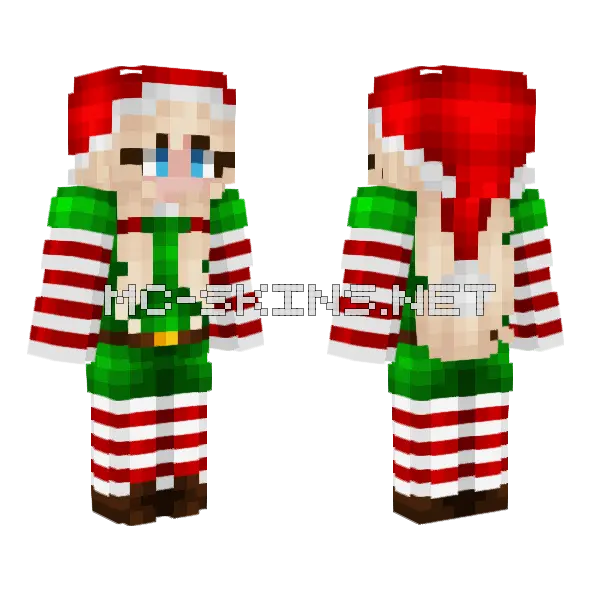 Molly Santa's Little Helper Minecraft skin, front and back