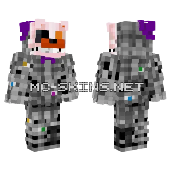 Molten Boi Minecraft skin, front and back