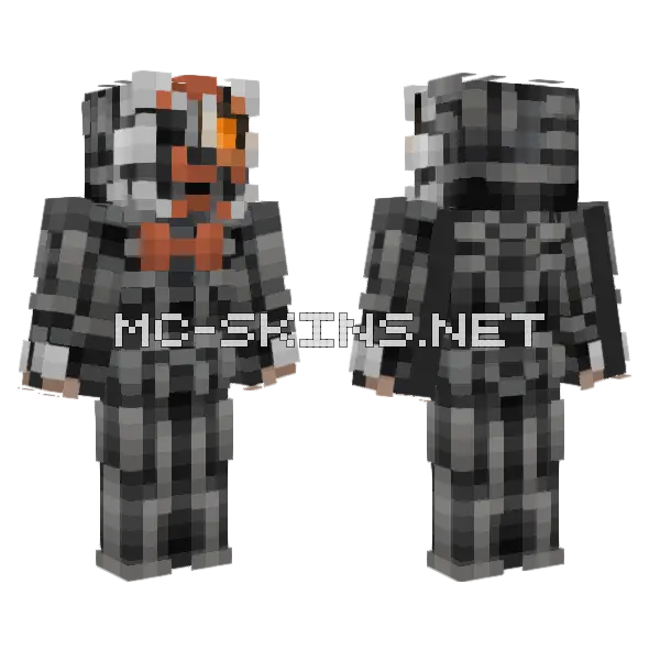 Molten Freddy Minecraft skin, front and back