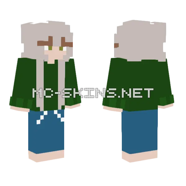 Mom Minecraft skin, front and back