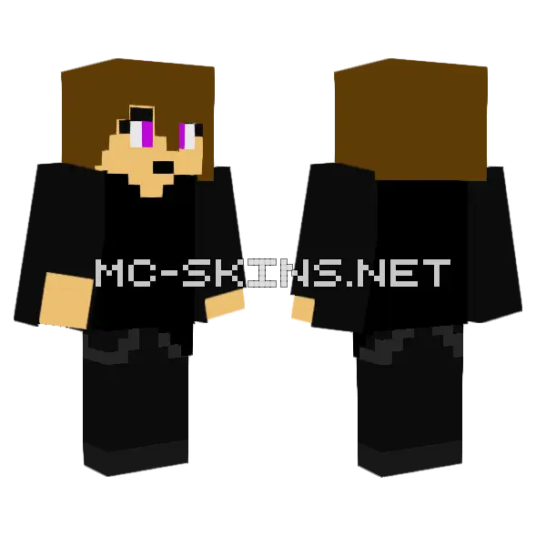 Mom Not None Minecraft skin, front and back