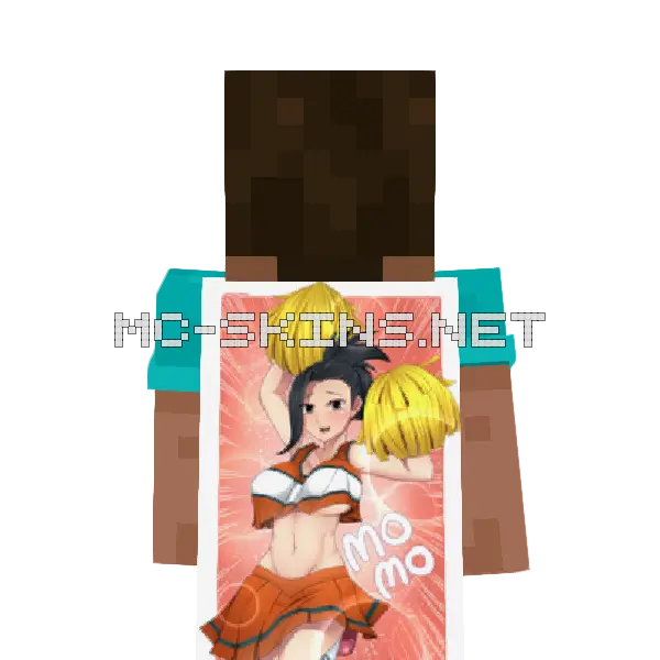 Momo Yaoyorozu Cheerleader cape, outside and lining
