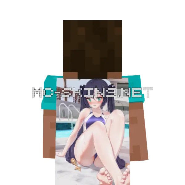 Mona Swimsuit cape, outside and lining