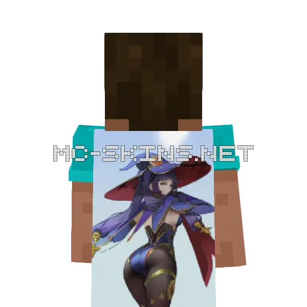 Mona Witch cape, outside and lining